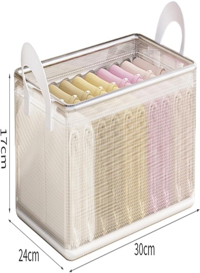 Sinbyuer Transparent Clothes Organizer Storage Box/Steel Frame Wardrobe Organizer/Foldable Clothes Storage/Transparent Clothes Storage Box - Image 3