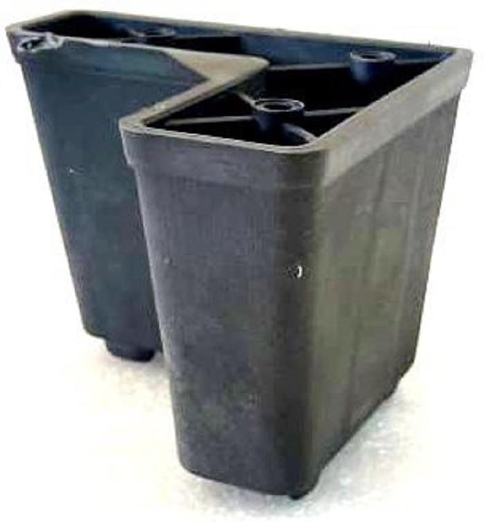 LFM LFM Plastic Black Sofa Leg Size 3 INCH Pack of 4 with Screw - Image 4