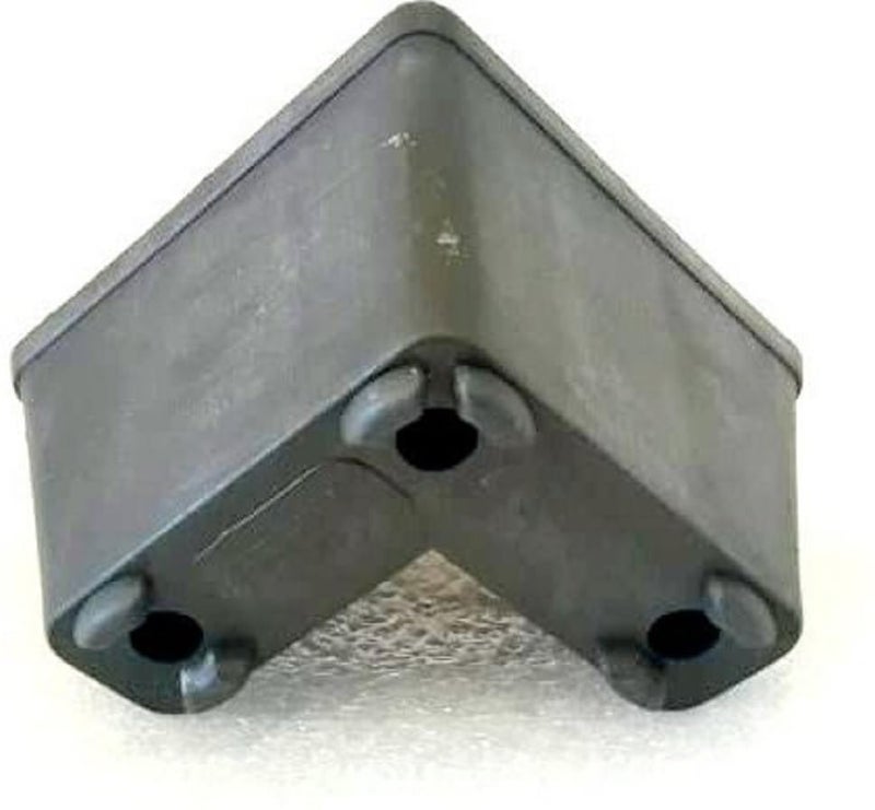 LFM LFM Plastic Black Sofa Leg Size 3 INCH Pack of 4 with Screw - Image 2
