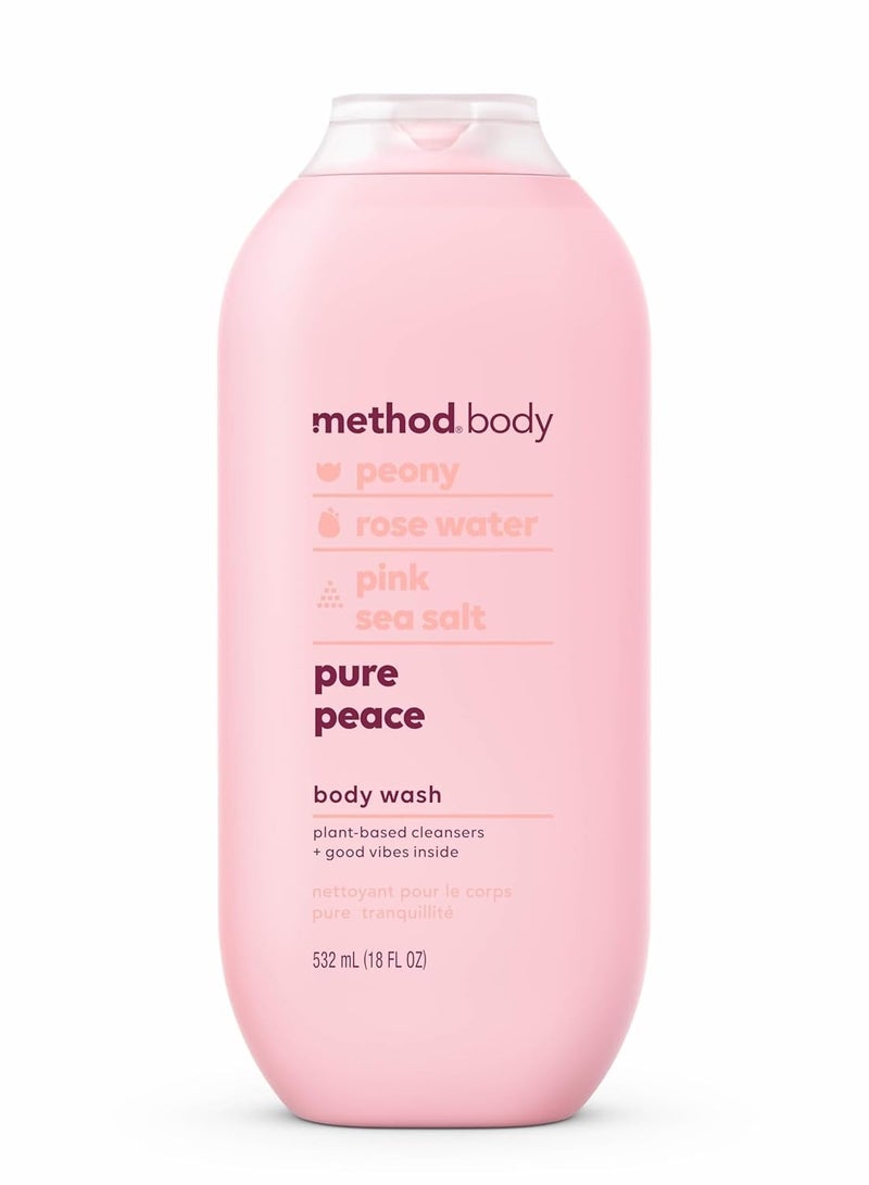 Method Method Body Wash, Pure Peace, Paraben and Phthalate Free, 18 oz (Pack of 1) - Image 1