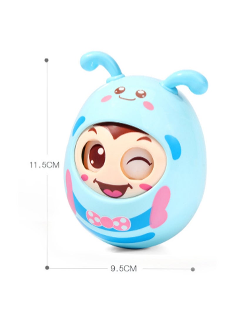 Blue Bee Tumbler Teether Blinking Teething Soothing Toy Baby Teething Toy Silicone Bpa Free Suitable For Babies Toddlers Boys And Girls - Image 2