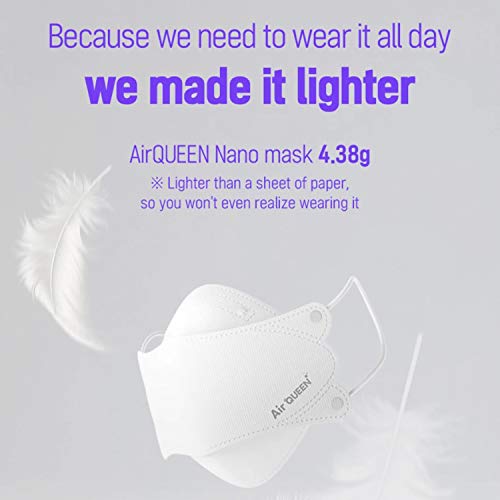AIRQUEEN [10 Pack 3-Layers Nano-Filter Face Mask for Adult [Individually Packaged] [Made in South Korea] - Image 4