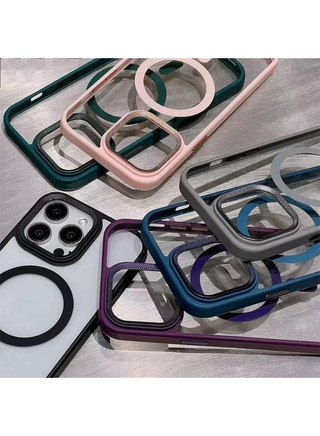 Case for iPhone 16 Pro Max Case Magnetic Translucent Matte Phone Cases [Compatible with MagSafe] Thin Slim Fit Shockproof Bumper Hard Protective Cover... - Image 3