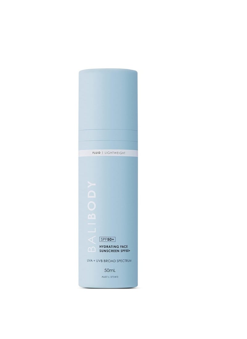 Bali Body Bali Body Hydrating Face Sunscreen SPF 50 | Lightweight, Non-Greasy, Nourishing Formula for All Skin Types | Sun Protection, Water Resistant | Vegan, Cruelty Free, Australian Made (150 ml/5.0 fl oz)  - Image 1