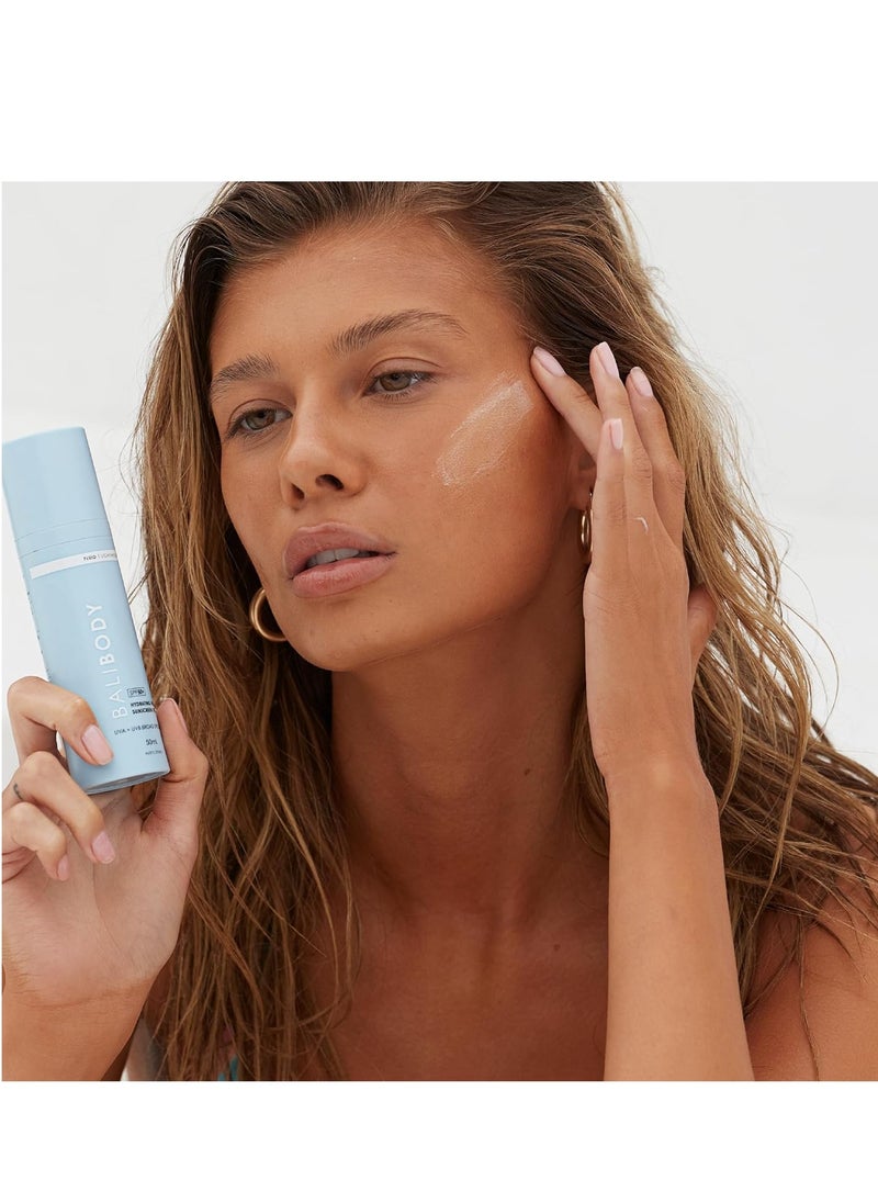 Bali Body Bali Body Hydrating Face Sunscreen SPF 50 | Lightweight, Non-Greasy, Nourishing Formula for All Skin Types | Sun Protection, Water Resistant | Vegan, Cruelty Free, Australian Made (150 ml/5.0 fl oz)  - Image 3