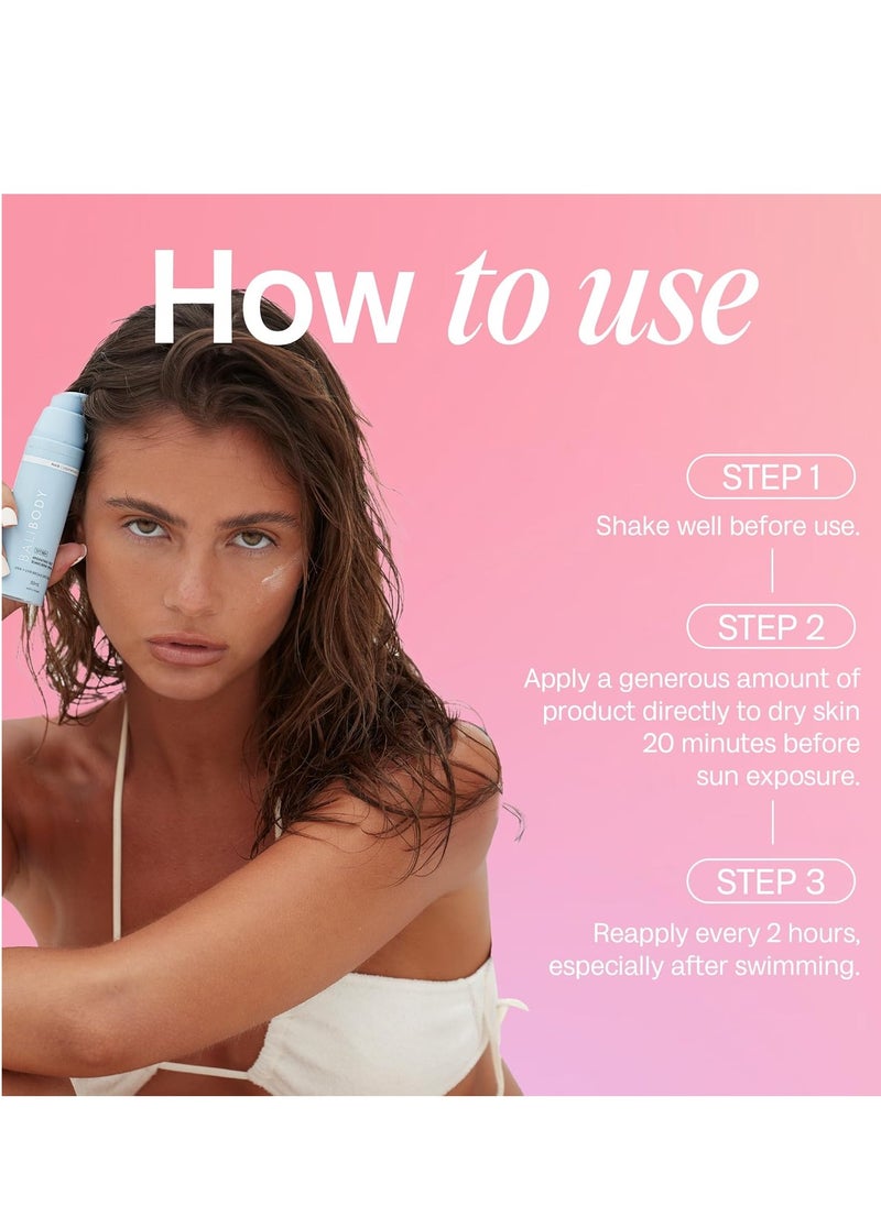 Bali Body Bali Body Hydrating Face Sunscreen SPF 50 | Lightweight, Non-Greasy, Nourishing Formula for All Skin Types | Sun Protection, Water Resistant | Vegan, Cruelty Free, Australian Made (150 ml/5.0 fl oz)  - Image 4