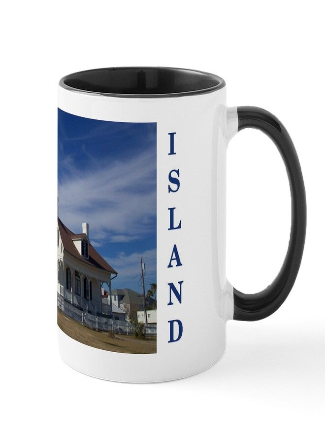 cafe press CafePress Tybee Island Lighthouse Coffee Mug 11 oz (325 ml) Ceramic Coffee Mug - Image 2