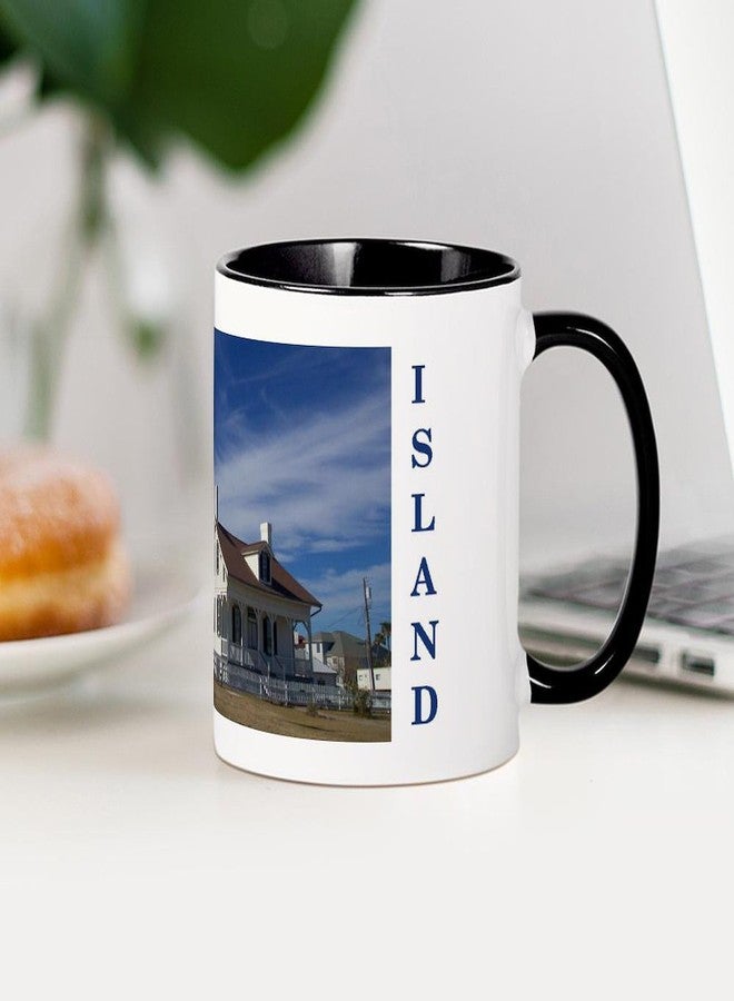 cafe press CafePress Tybee Island Lighthouse Coffee Mug 11 oz (325 ml) Ceramic Coffee Mug - Image 4