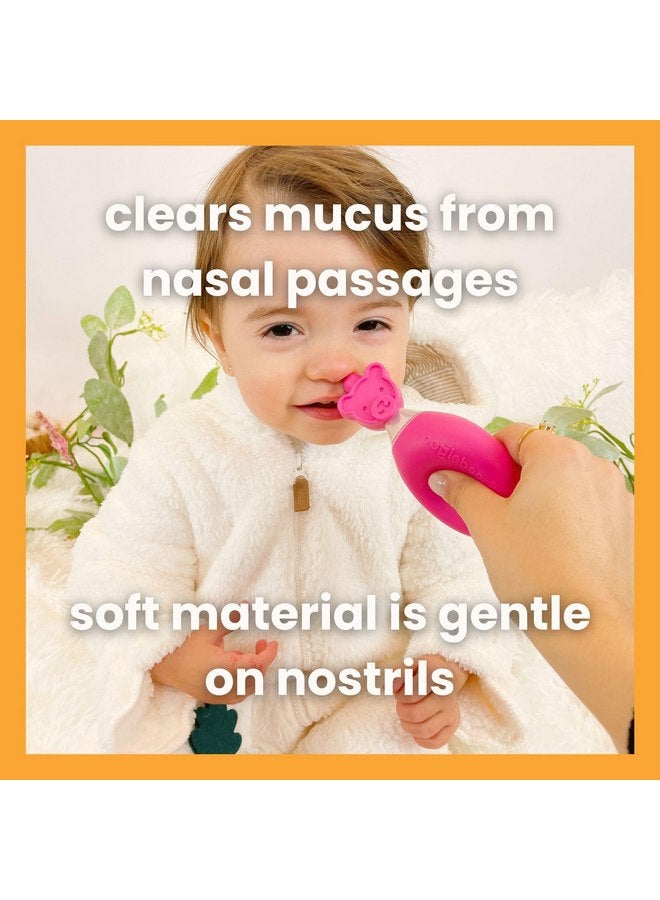 oogiebear: Baby Nasal Aspirator - Safe Booger & Earwax Remover for Newborns, Infants, Toddlers - Better Syringe, Airtight Suction, Nose Sucker - Essential Baby Stuff, Diaper Bag Must-Haves, Blue - Image 3