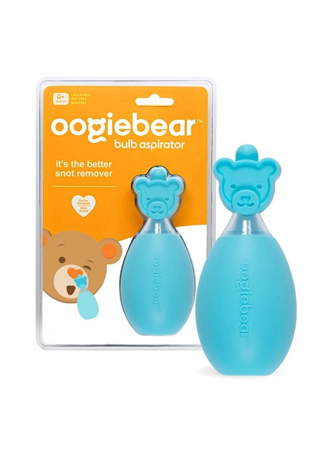 oogiebear: Baby Nasal Aspirator - Safe Booger & Earwax Remover for Newborns, Infants, Toddlers - Better Syringe, Airtight Suction, Nose Sucker - Essential Baby Stuff, Diaper Bag Must-Haves, Blue - Image 1