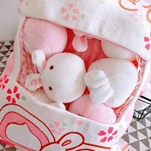 REFAHB Cute Plush Pillow Throw Pillow Removable Stuffed Animal Toys Creative Gifts for Girls (Bunny) - Image 4