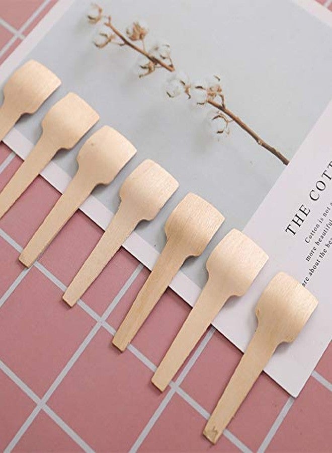 Bekith 400 Pack Mini Wooden Spoons, 2-3/4" Disposable Spoon for Crafts, Organic Sugar Scrubs, Tasting and Sampling - Image 3