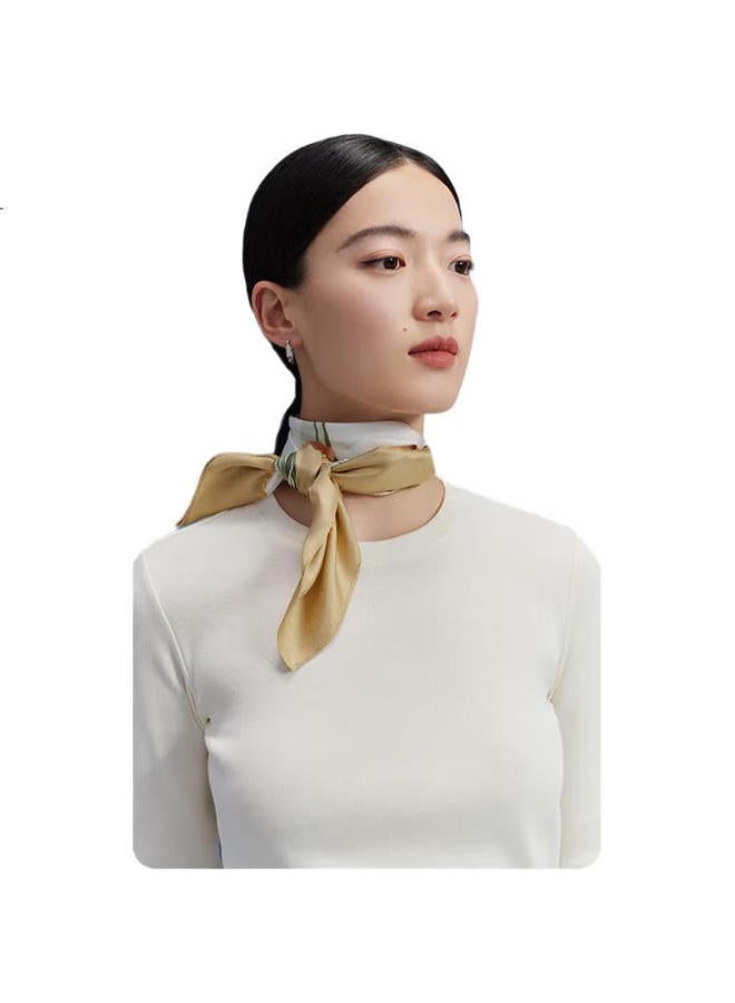 Wanshili Silk Scarf For Women, 100% Mulberry Silk Square Scarf, Neck Scarf, Gift For Mom, Holiday Gift, Gift Box, Mengyao - Image 3