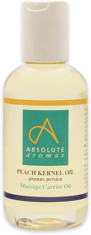 Absolute Aromas Peach Kernel Prunus Persica Oil 150ml Pure Natural Vegan and Cruelty Free Moisturising Carrier Oil for Body and Facial Massage