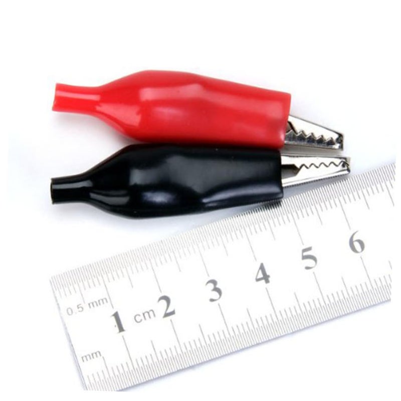 Nickel Plated Insulated Alligator Clips 10 Pairs Black For Electronics Repair - Image 4