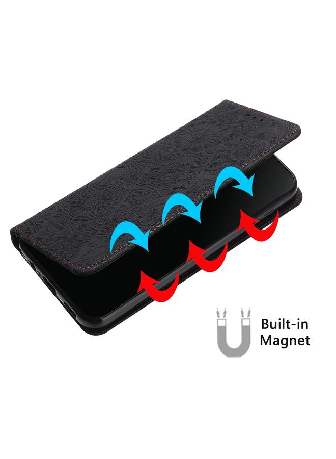 S-TOP Case For Samsung Galaxy S20+ Ethnic Embossed Adsorption Leather Phone Case - Image 5