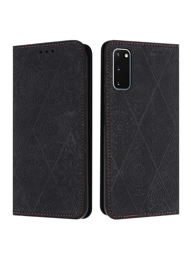 S-TOP Case For Samsung Galaxy S20+ Ethnic Embossed Adsorption Leather Phone Case - Image 1