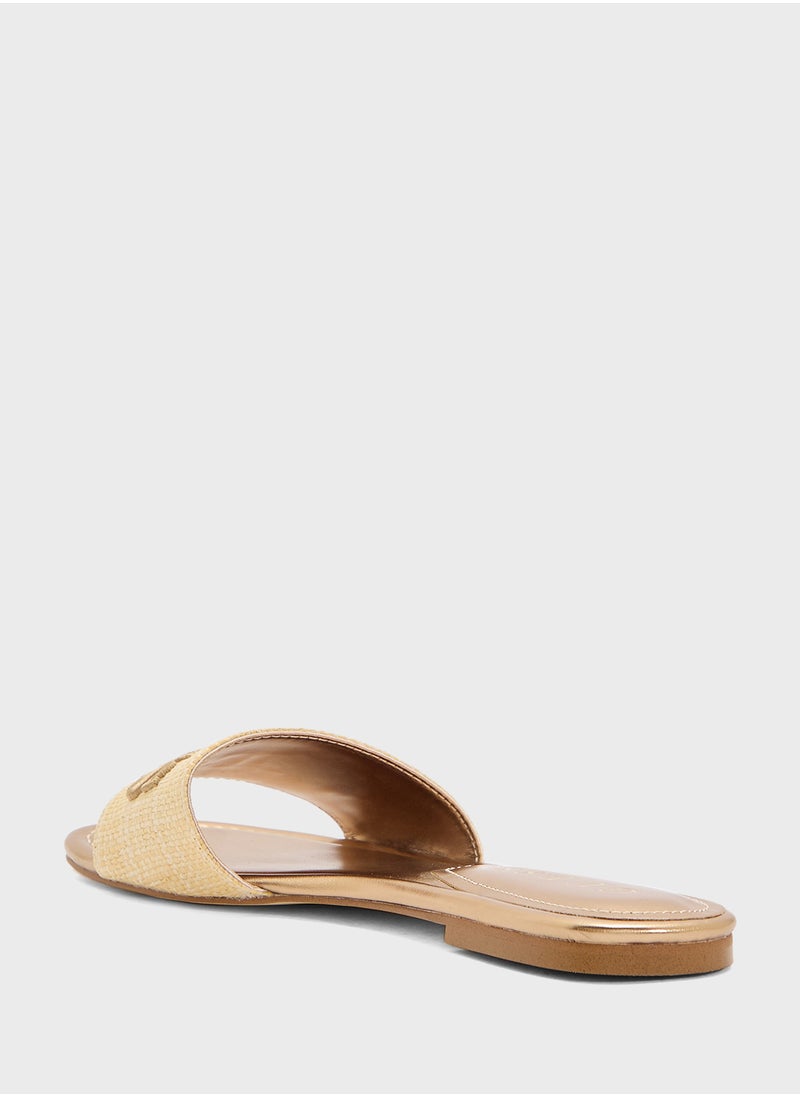 GUESS Single Strap Flat Sandals  - Image 2