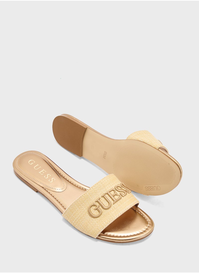 GUESS Single Strap Flat Sandals  - Image 3