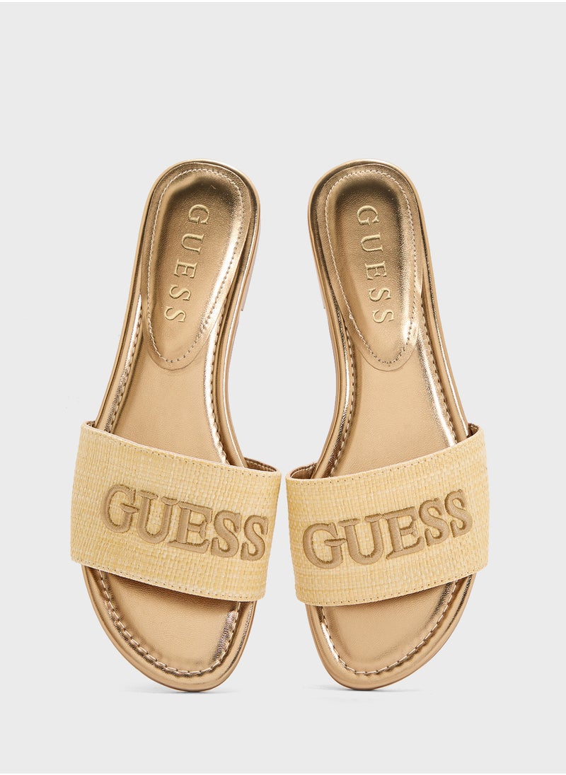 GUESS Single Strap Flat Sandals  - Image 4