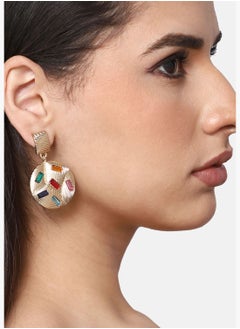 SOHI Gold Plated Party Designer Stone Drop Earring For Women  - Image 3