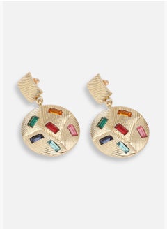 SOHI Gold Plated Party Designer Stone Drop Earring For Women  - Image 4
