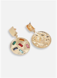SOHI Gold Plated Party Designer Stone Drop Earring For Women  - Image 5