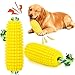 Sumind Dog Chew Toys for Aggressive Chewers Corn Dog Toy Indestructible Durable Rubber Squeaky Toothbrush Interactive Corn on the Cob Puppy Toy for Small Medium Large Breed - Image 3