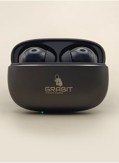 GRABIT True Wireless Earbuds in metal with Premium Sound & Durability enjoy rich bass and clear audio with 13mm drivers in a sleek metal case. Get 6-hour playtime, fast 1.5-2 hour charging, and an ergonomic fit for comfort. Compatible with iPhone, Samsung, OnePlus, Xiaomi, Huawei, HONOR Google Pixel, iPads, and more. Perfect for work, travel, and gaming.  - Image 4