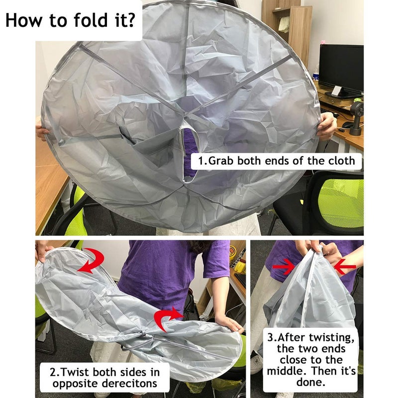 LOMESH Professional Hair Cutting Cape Umbrella Cloak Hair Catcher Barber Hairdressing Kit for AdultMulti Color - Image 5