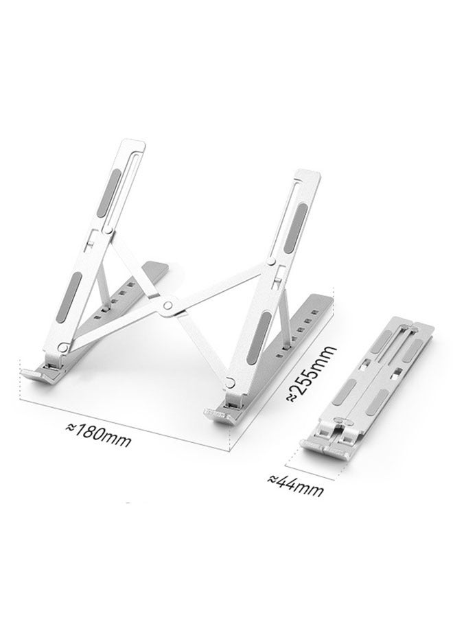 Laptop Stand for Desk, Adjustable Laptop Riser ABS+Silicone Foldable Portable Laptop Holder, Ventilated Cooling Notebook Stand - Image 4