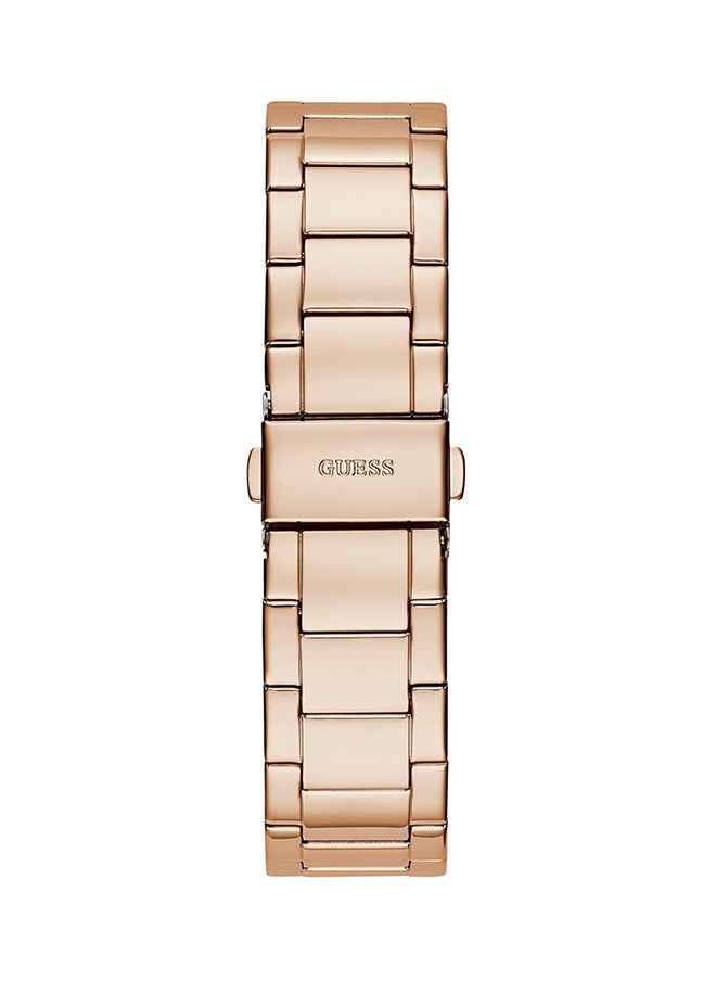 GUESS ساعة جيس متعددة الوظائف بلون ذهبي وردي للنساء GW0320L3  - Image 2
