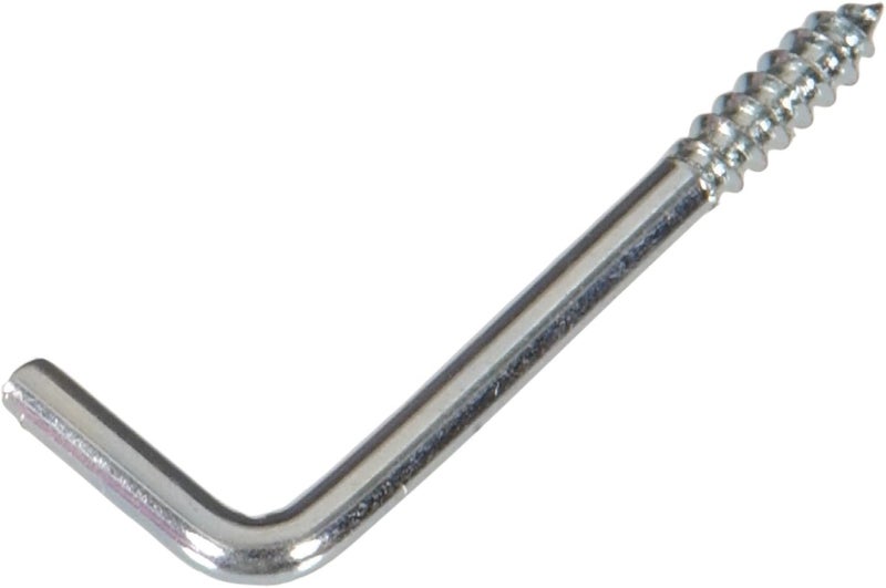 HARDWARE ESSENTIALS The Hillman Group Hardware Essentials 320486 (0.192-inch x 2-5/8-inch) 100 Pack Square Bend Hook, 0.192 Inch x 2-5/8 Inch, Zinc-Plated, 100 Pieces - Image 1