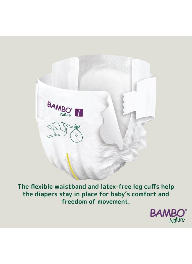 BAMBO NATURE Premium Baby Diapers - Xs Size (2-4 Kgs), 22 Count, For Newborn Baby - Super Absorbent, Eco-Friendly And With A Wetness Indicator, White  - Image 2