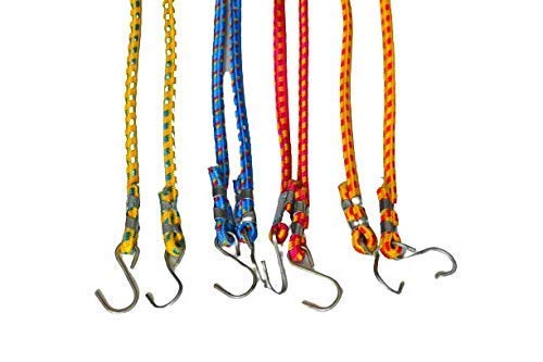 TT TT High Strength Stretchable Elastic Rope Bungee Cord for Hanging Clothes Tying Behind Bikes and Multipurpose Use ETC Multicolor Assorted 6FT 2 Piece - Image 2