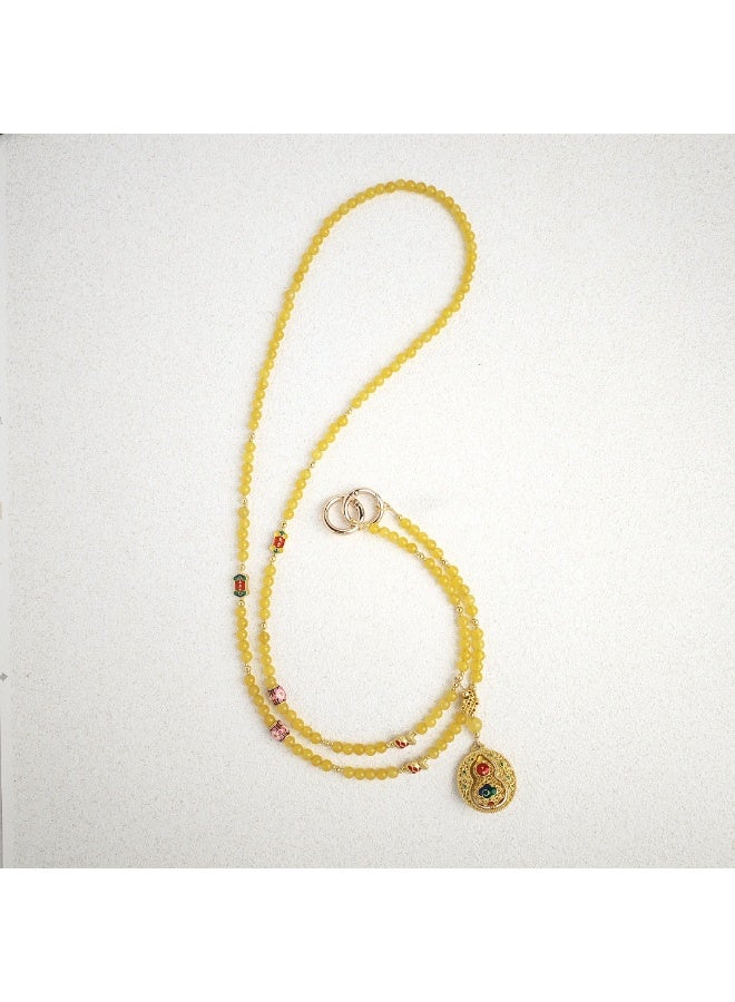 NIBEMINENT Phone Charm/ Chain Strap for Women Girls, Little Gourd Cell Phone Case Lanyard Wrist Strap