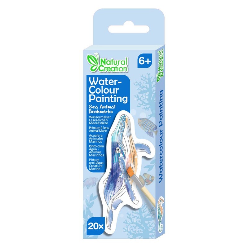 Avenir - Paint by Water - Bookmarks - Sea Animal Multicolour | Paint by Water Art lets little ones discover easy, fun painting - with no mess! | Ages 3+ - Image 1