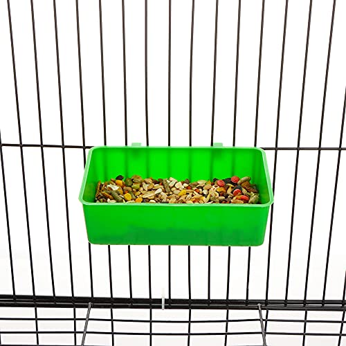 DQITJ 14 Pcs Bird Plastic Feeder, Seed Food Feeding Cup for Poultry Pigeon Parrot Parakeet Budgie Cage - Image 5