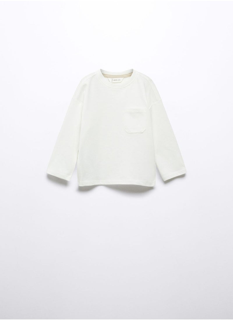 MANGO - Kids Essential Crew Neck T-Shirt - Image 1