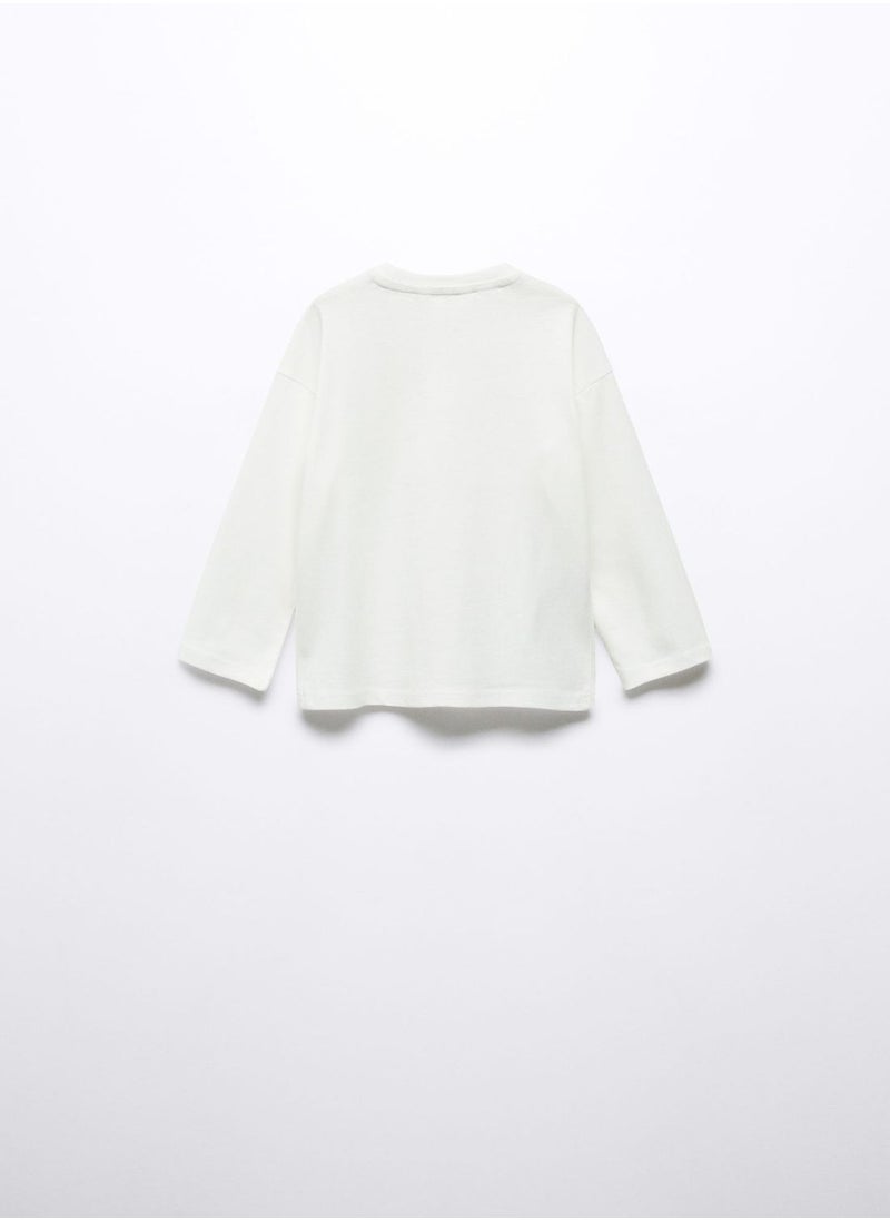 MANGO - Kids Essential Crew Neck T-Shirt - Image 1