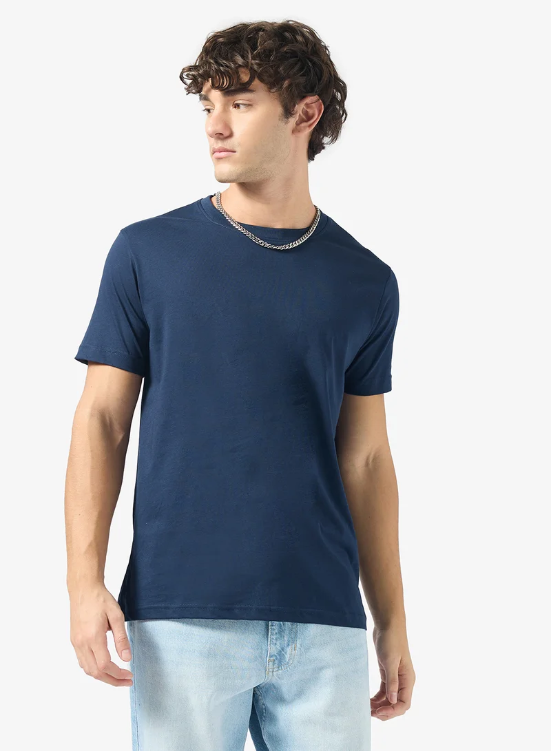 Seventy Five Basics Pack of 3 Round Neck T-Shirt