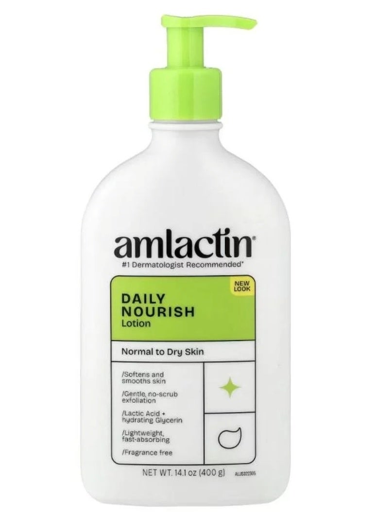 AmLactin Daily Moisturizing Body Lotion, 7.9 Ounce (Pack of 1) Bottle, Paraben Free - Image 1