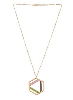 VOYLLA Benzene Enamelled Large Pendant Long Necklace  - Image 3