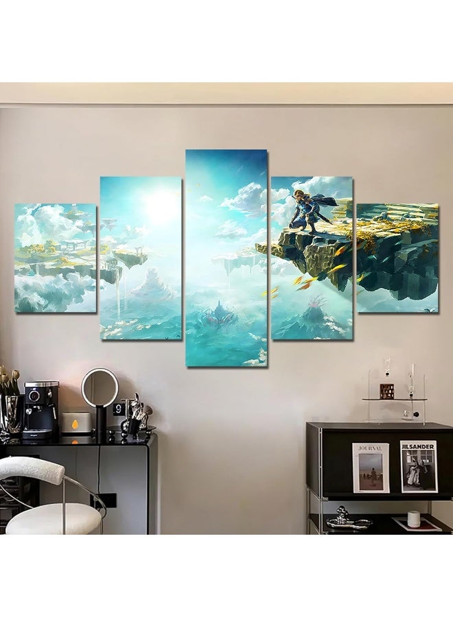 Home Trove Kaiwalk Gaming Poster Tears Of The Kingdom Video Game Hd Print On Canvas Painting Wall Art For Living Room Decor Boy Gift (Unframed)  - Image 3