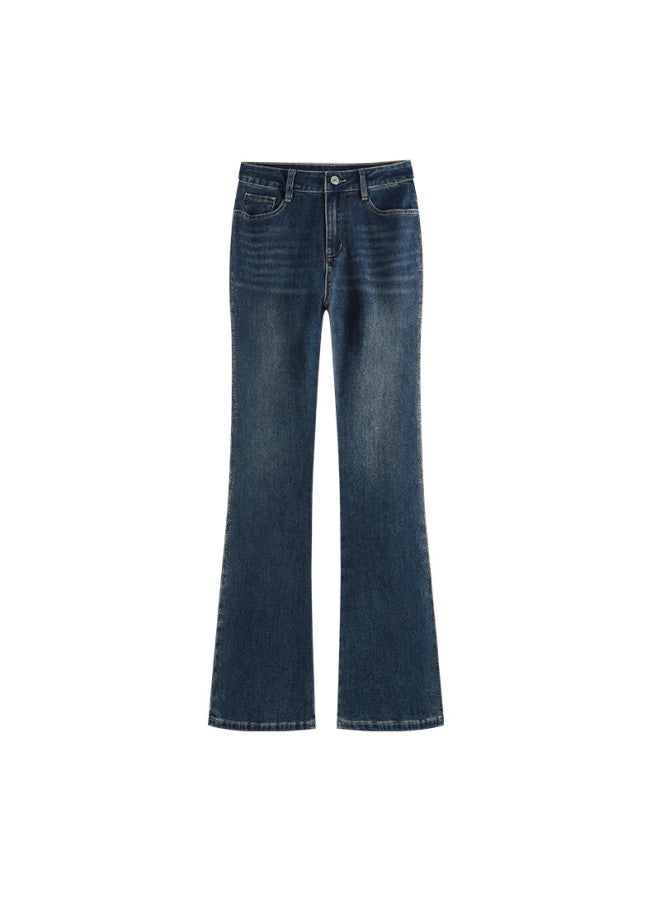 She enjoys Sheen Micro Flared Jeans Women's Elegant Slimming Flared Pants Elastic All-match Spring And Autumn Long Pants Women's Pants T51n060 - Image 4