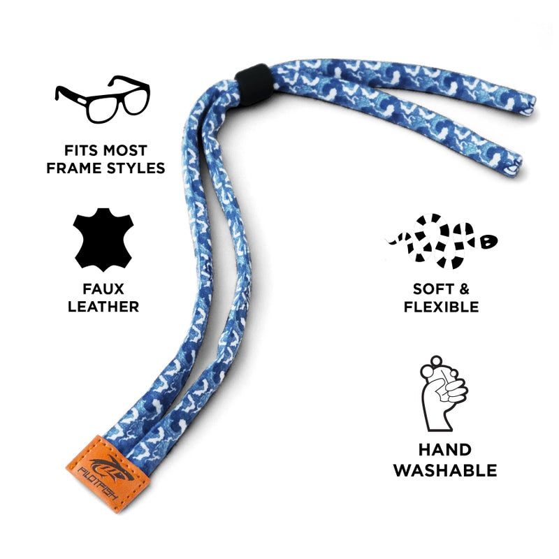 Pilotfish Pilotfish Premium Cotton Eyewear Retainer Sunglass Strap - Multiple Design Options - Soft & Durable Sunglass Holder  - Image 2