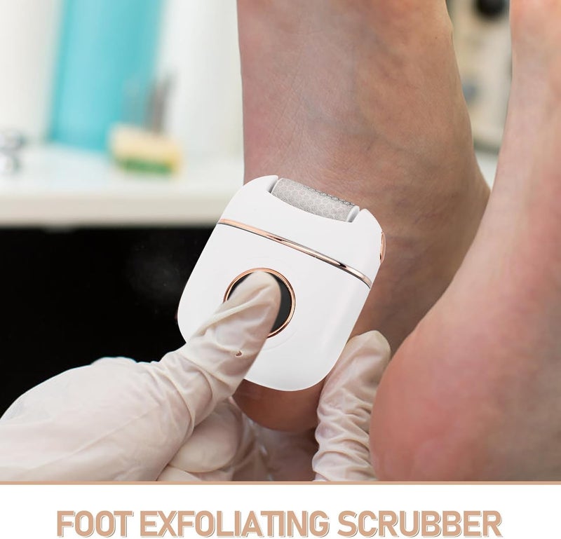 Electric Foot Scrubber Rechargeable Foot Exfoliator Alloy Nano Head Home Callus Removal Heel Polishing Dry Skin Care - Image 3