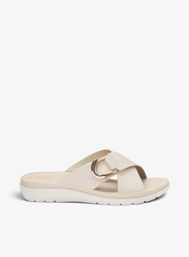 Casual Buckle Strap Slide Sandals