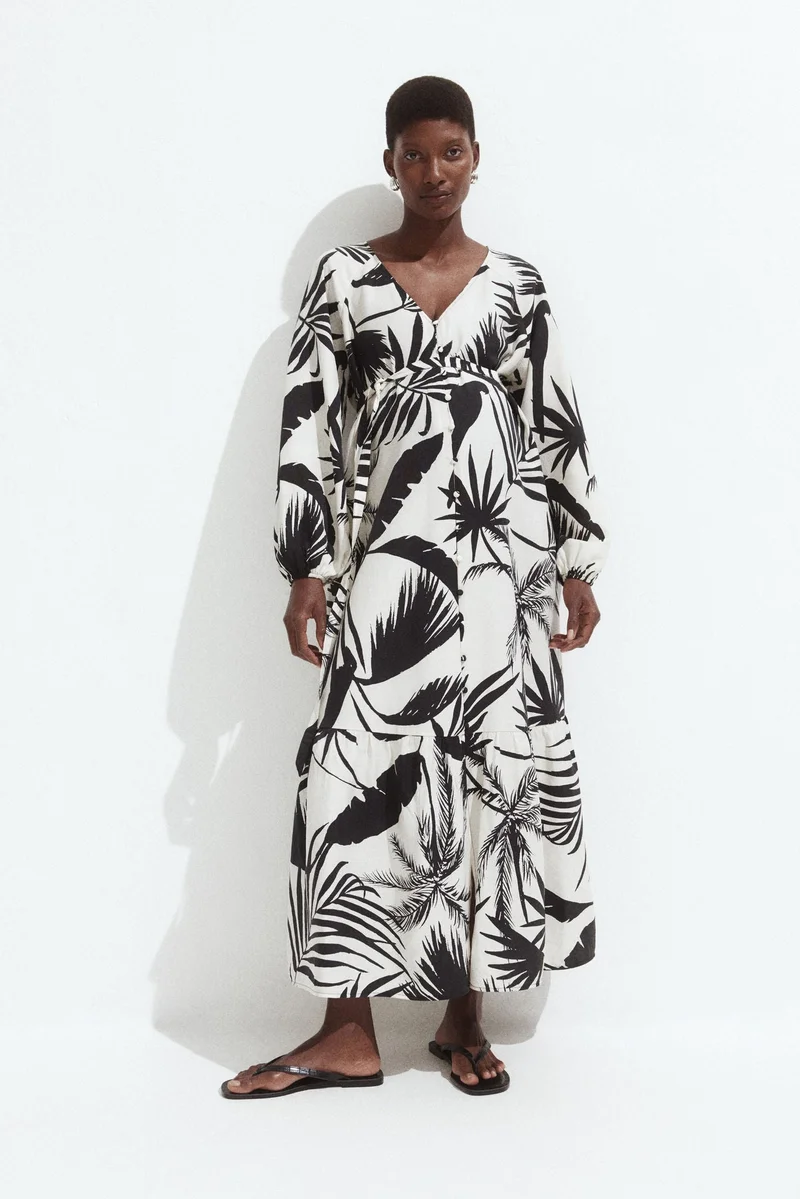 H&M MAMA Before &amp; After tie-belt dress