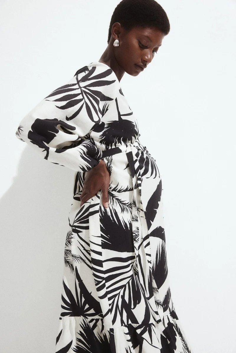 H&M MAMA Before &amp; After tie-belt dress